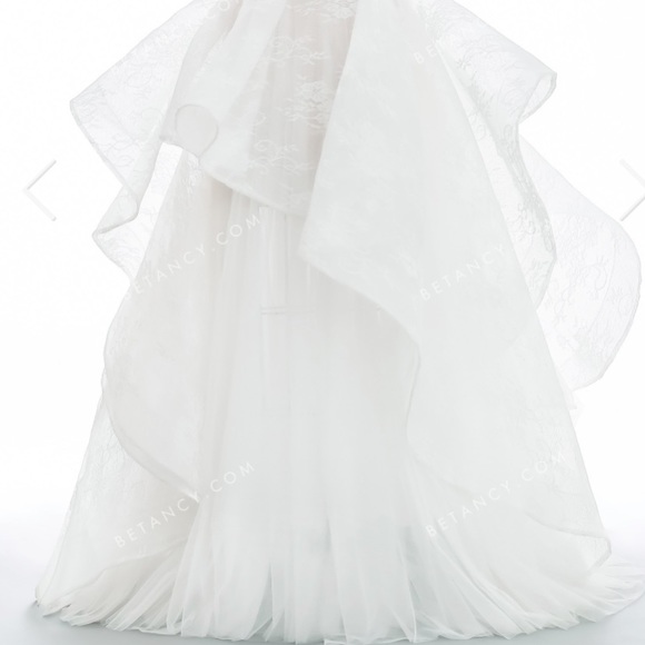 Stylish 2-in-1 Beaded Lace Ball Gown Wedding Dress - Picture 2 of 8